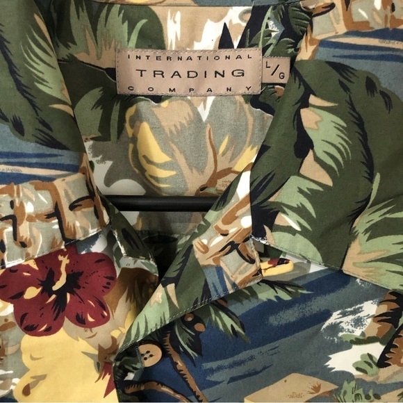 International Trading Hawaiian surfer Oversized Shirt Large - Picture 3 of 5